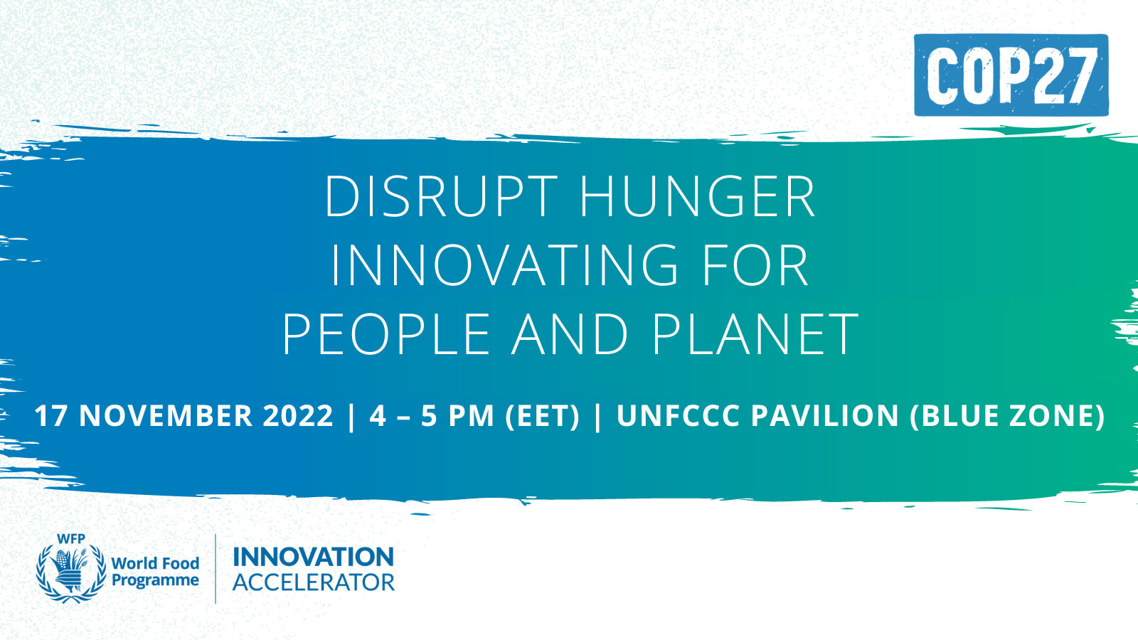 Meet Us At COP 27! | WFP Innovation